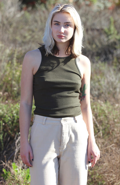 Zoe Tank - Olive