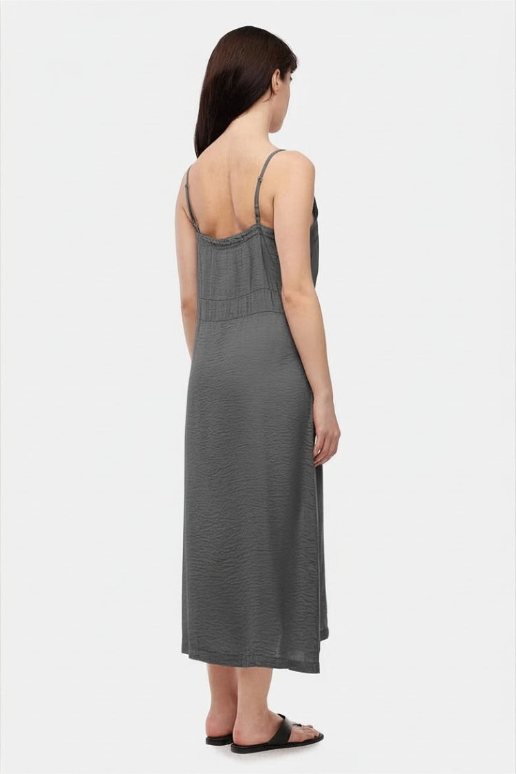 Alma Slip Dress - Slate