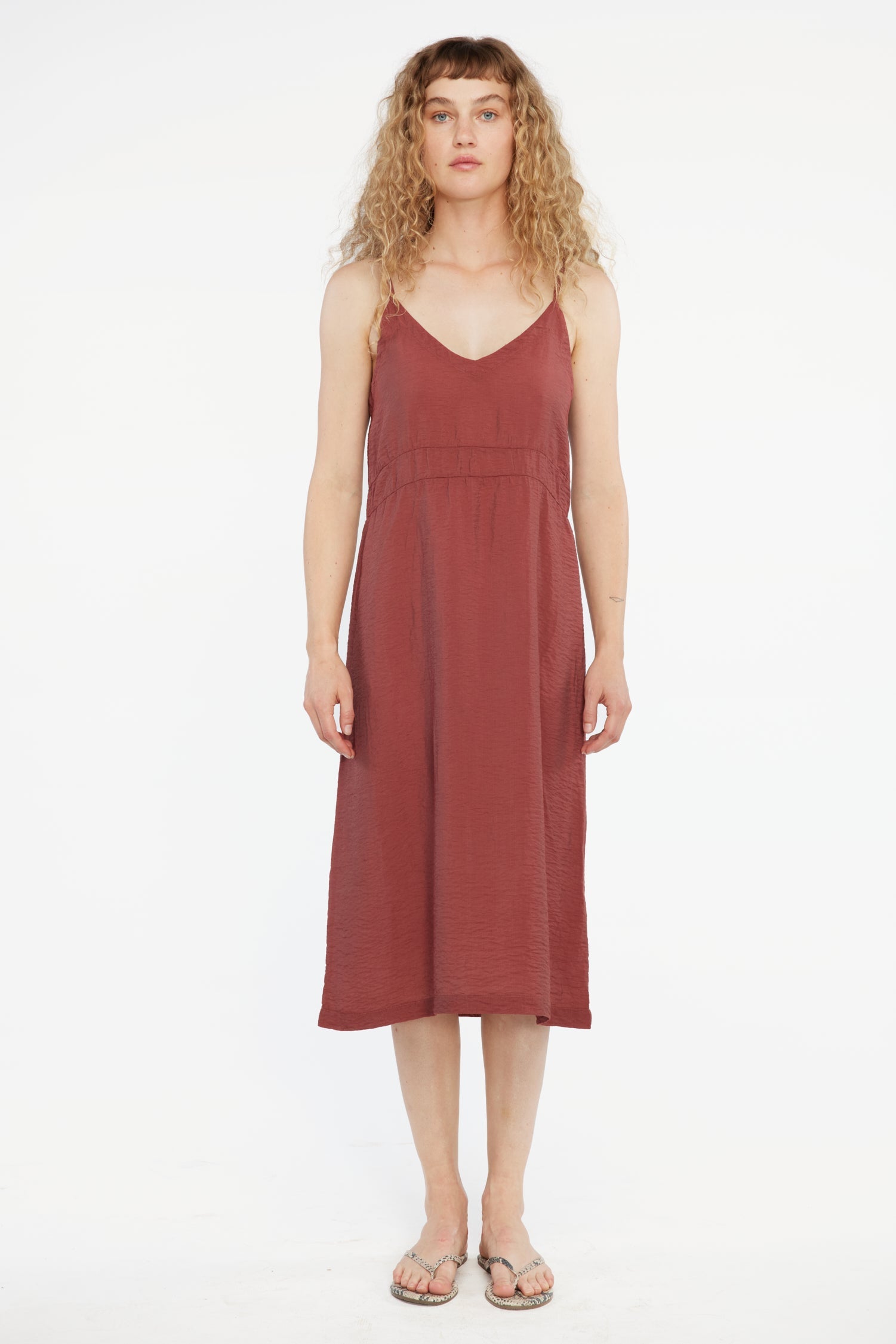 Alma Slip Dress - Cocoa