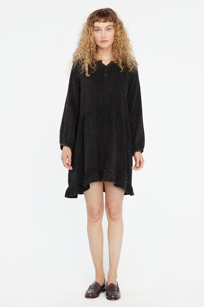 Gauze Keyla Dress - Black Mineral Wash