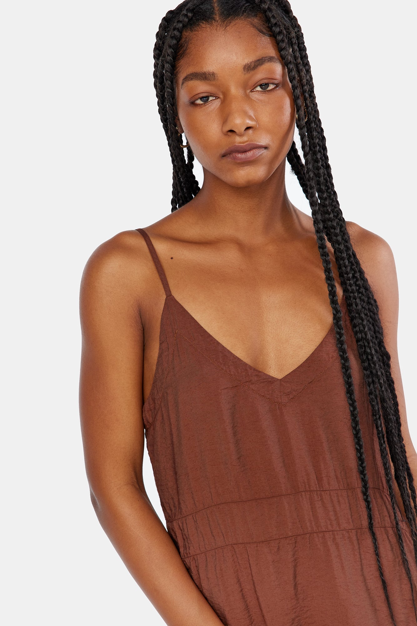 Alma Slip Dress - Chocolate