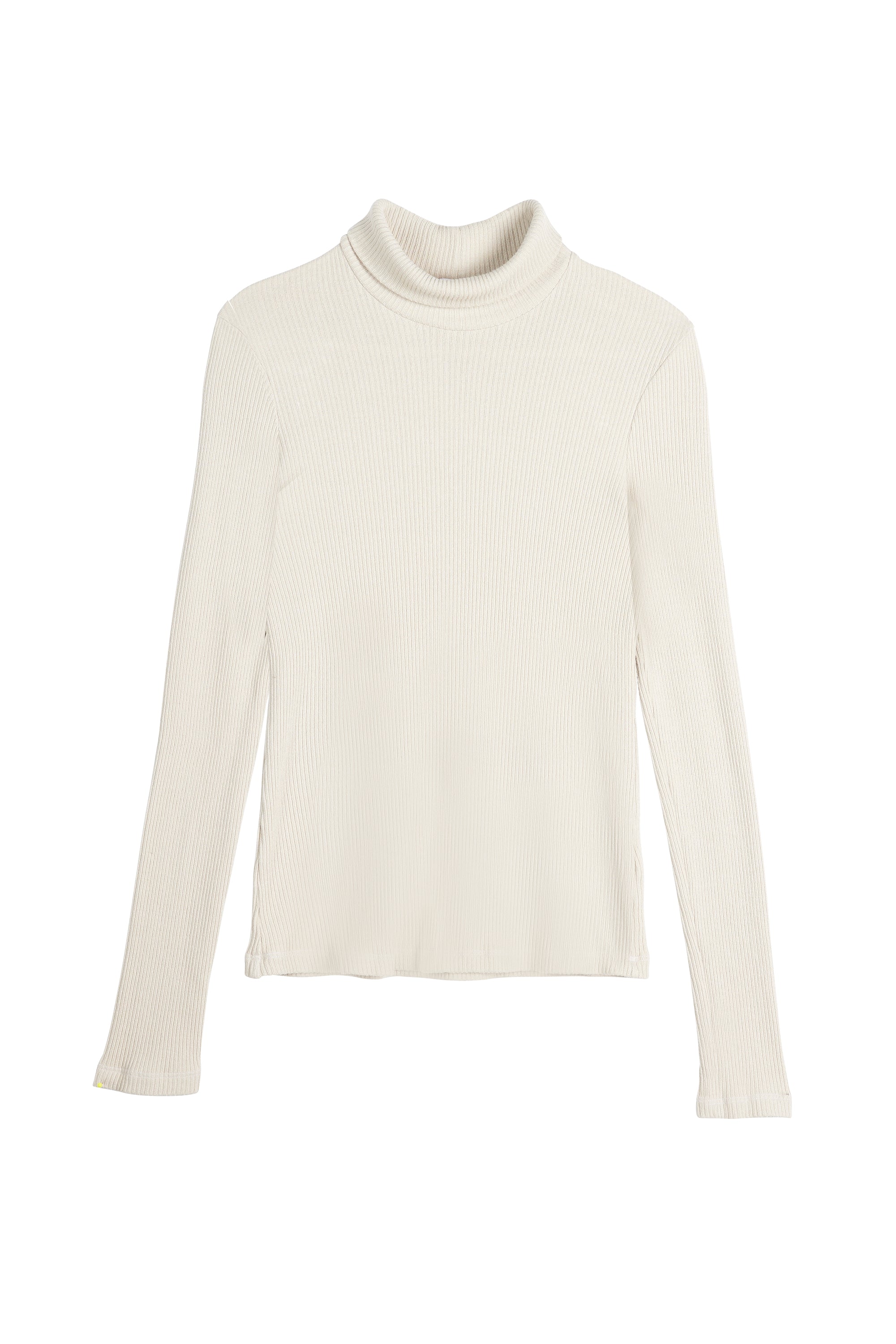 Sweater Rib Turtleneck - Oatmeal
