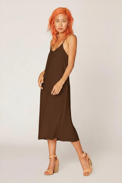 Rayon Racer Slip - Mocha