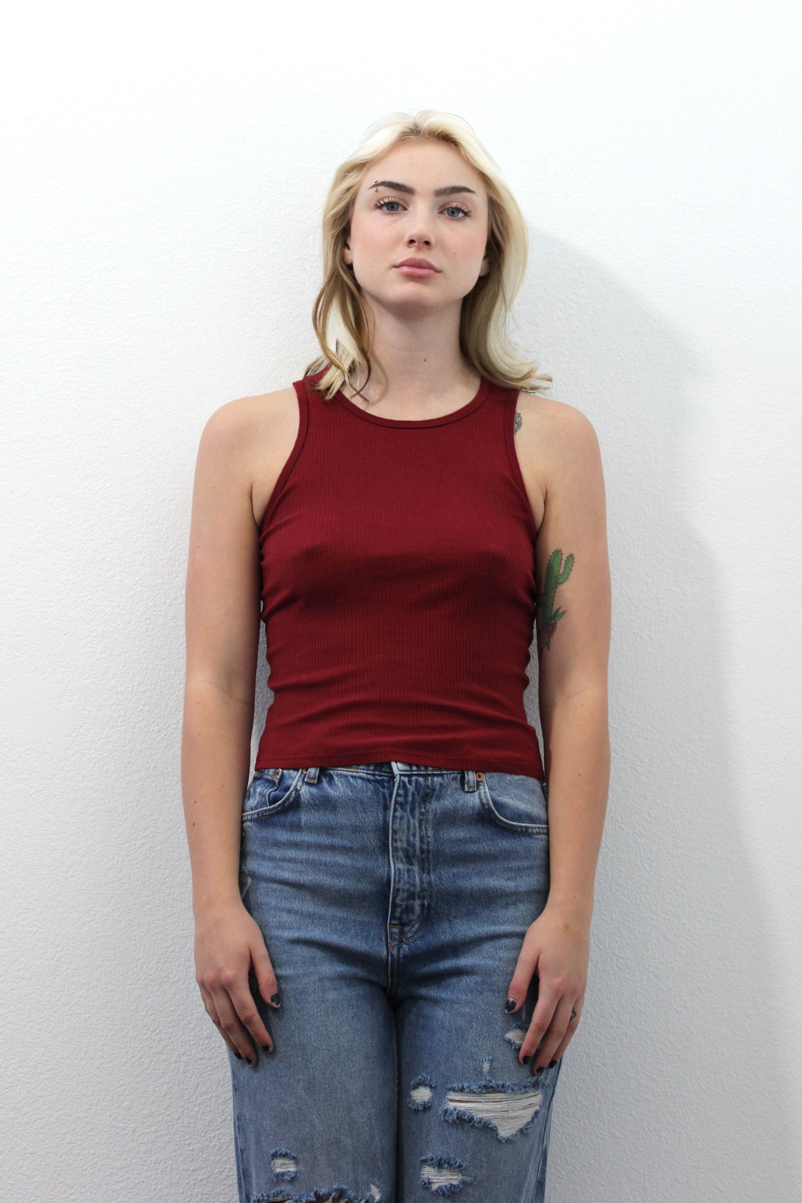 Zoe Tank - Burgundy