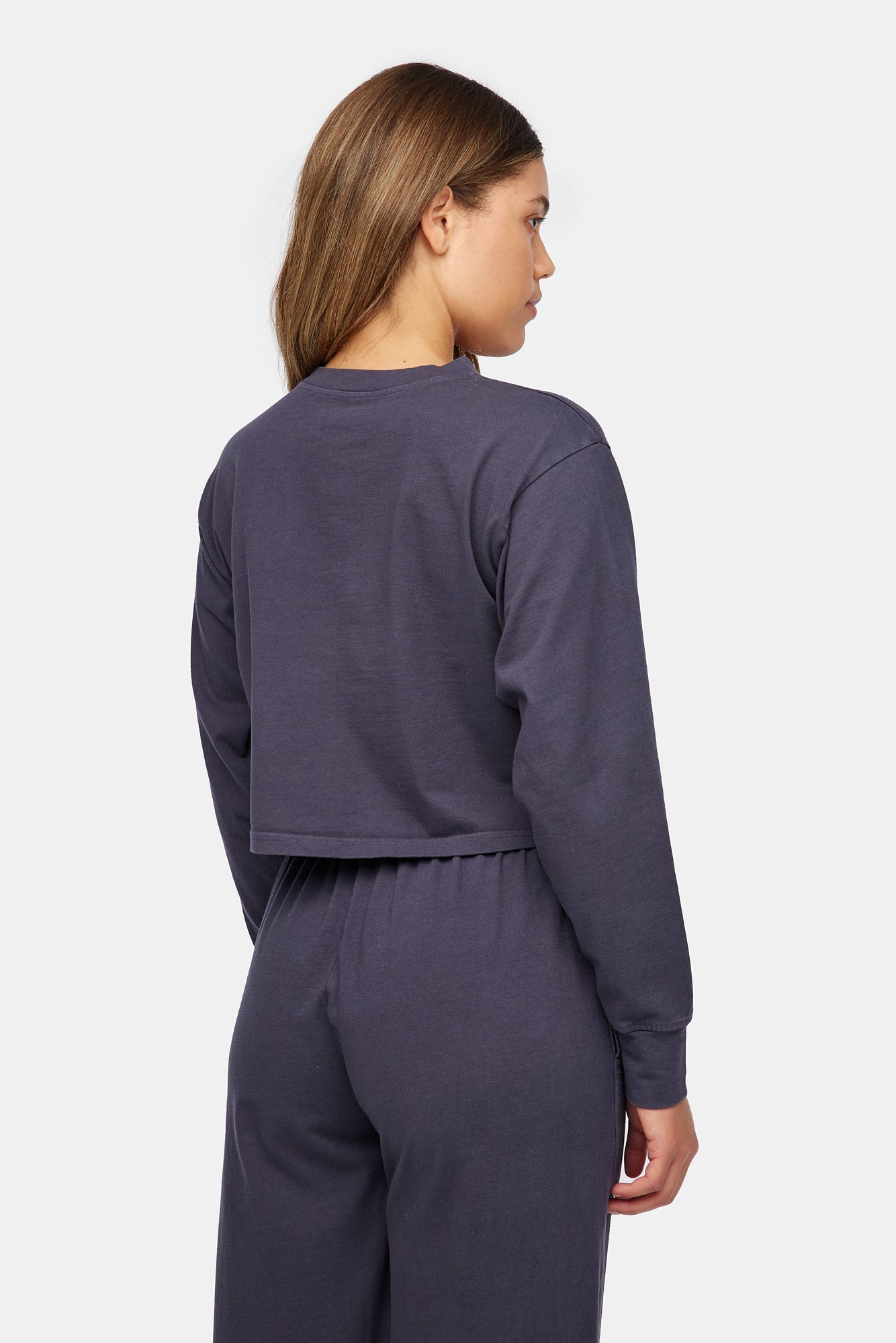 Longsleeve Boxy Tee - Charcoal