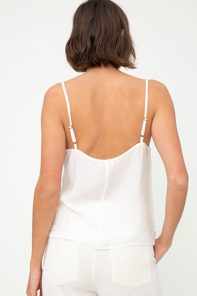 Sofia Slip Tank - Whitewash