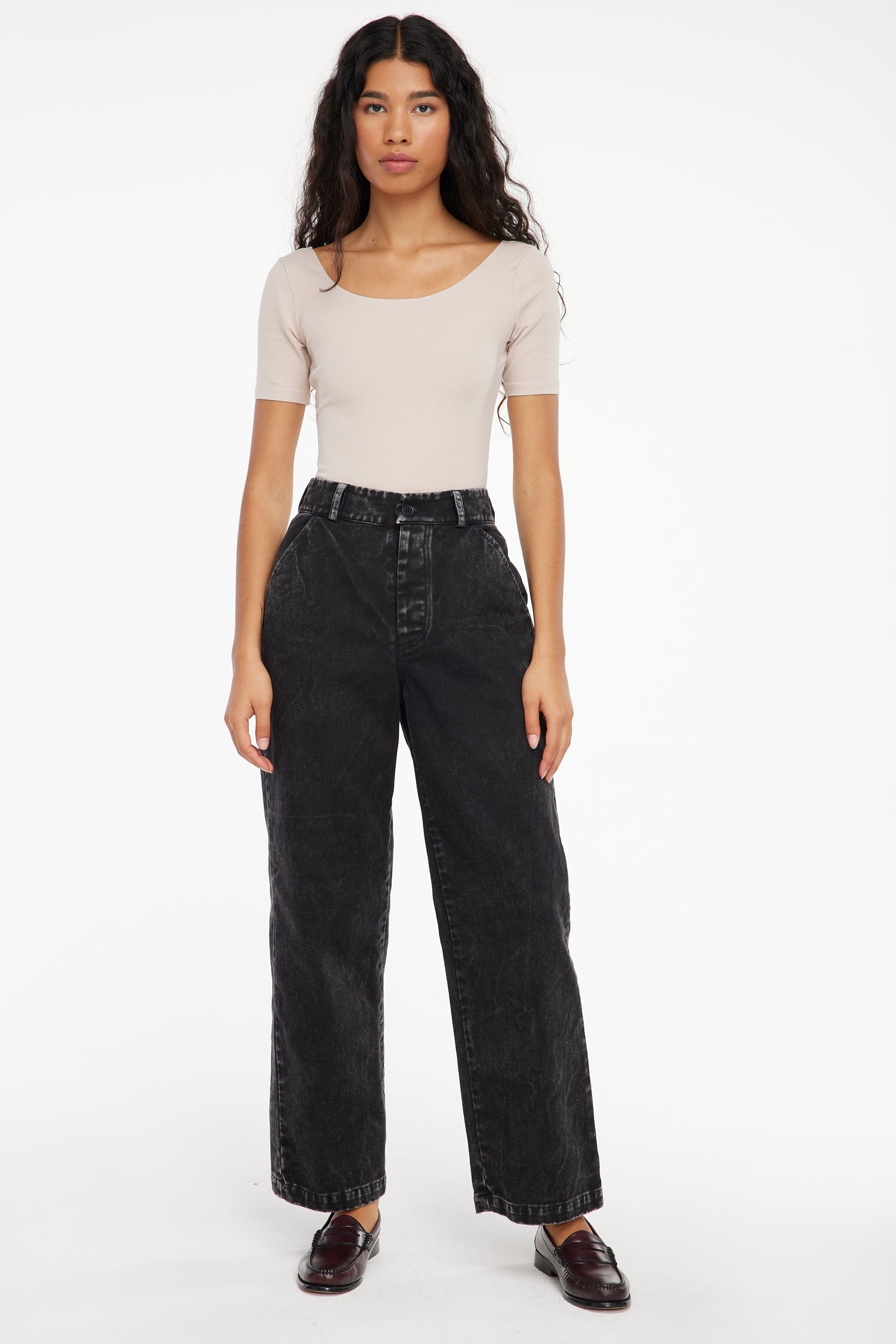 Aiden Trousers - Black Mineral Wash