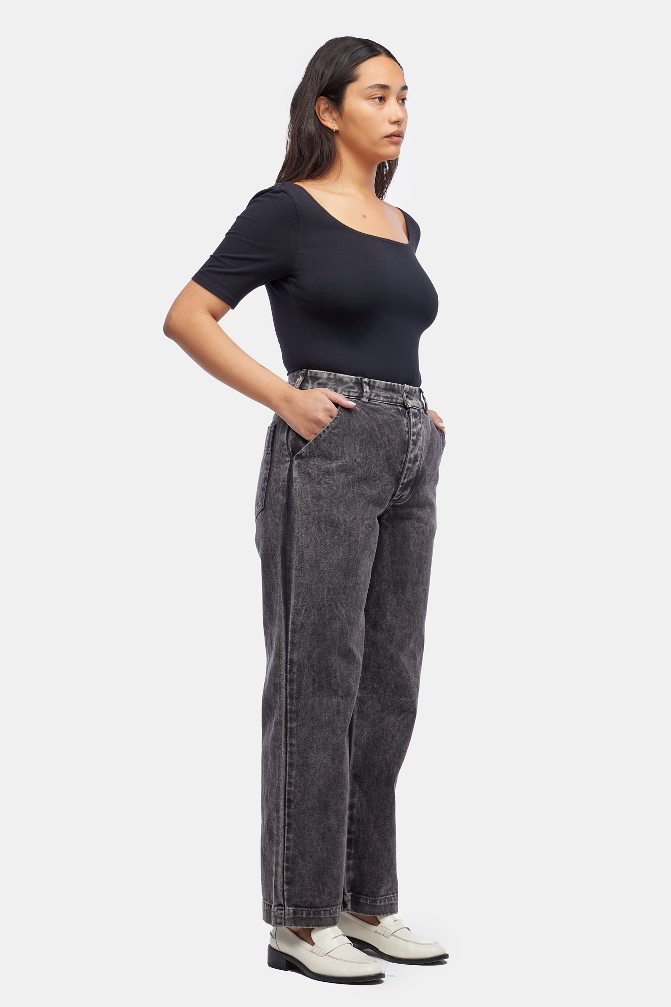 Aiden Trousers - Black Mineral Wash