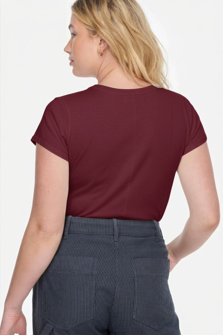 Frank Tee - Burgundy