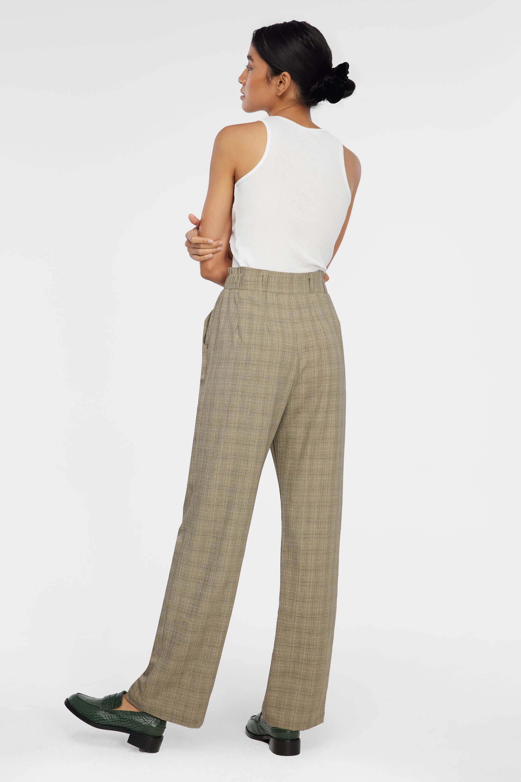 Paulie Trousers - Deadstock Camel Plaid